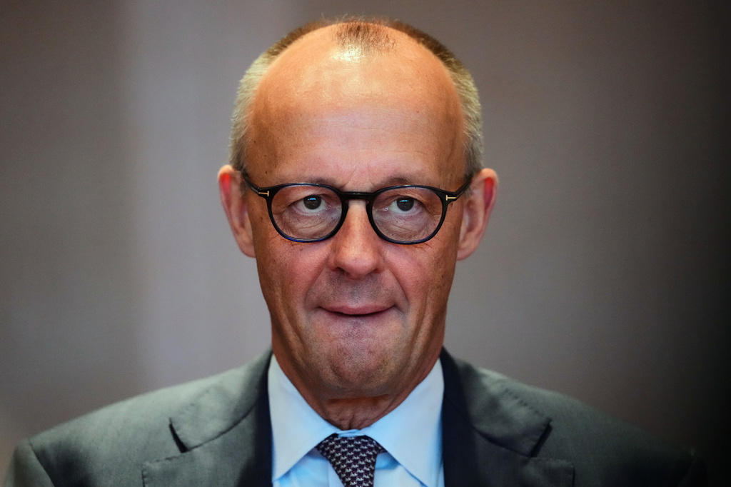 German Chancellor Friedrich Merz arrives for the Cabinet meeting at the Chancellery in Berlin, Germany, Wednesday, Sept. 16, 2026. (AP Photo/Markus Schreiber)