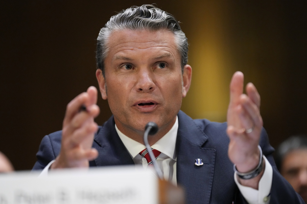 Defense Secretary Pete Hegseth testifies at a Senate Appropriations Committee hearing, Tuesday, July 21, 2026, on Capitol Hill in Washington. (AP Photo/Jacquelyn Martin)