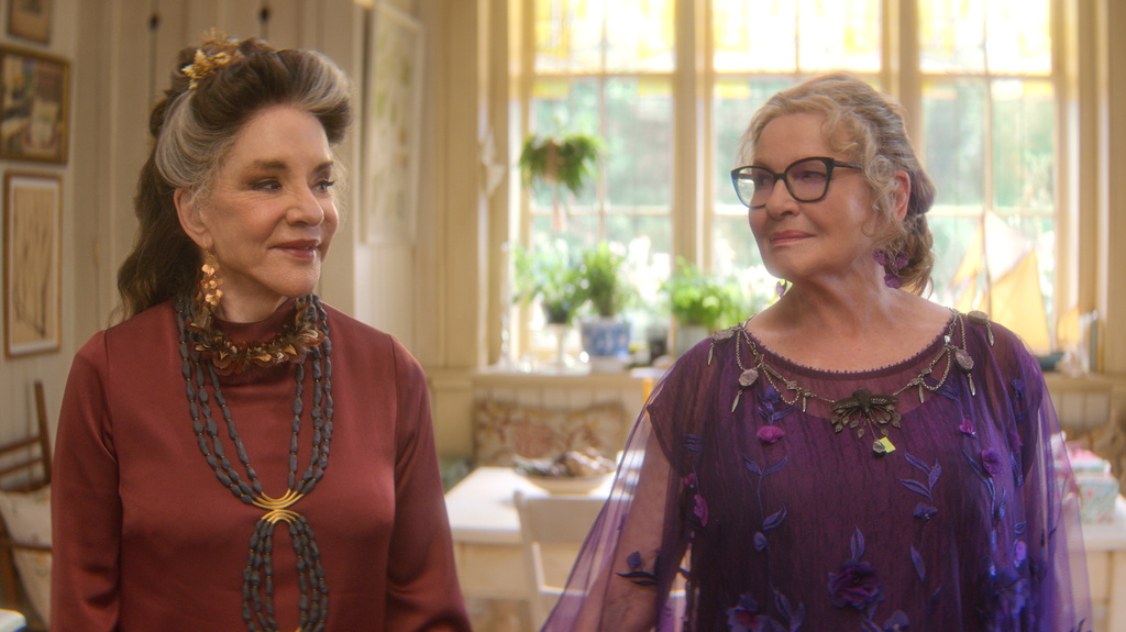 This image released by Warner Bros. Pictures shows Stockard Channing, left, and Dianne Wiest in a scene from "Practical Magic 2." (Warner Bros. Pictures via AP)