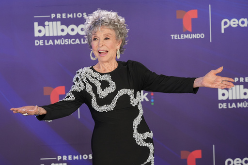 Rita Moreno arrives at the Latin Billboard Awards Thursday, Oct. 23, 2025, in Miami. (AP Photo/Marta Lavandier) Rita Moreno arrives at the Latin Billboard Awards Thursday, Oct. 23, 2025, in Miami. (AP Photo/Marta Lavandier)