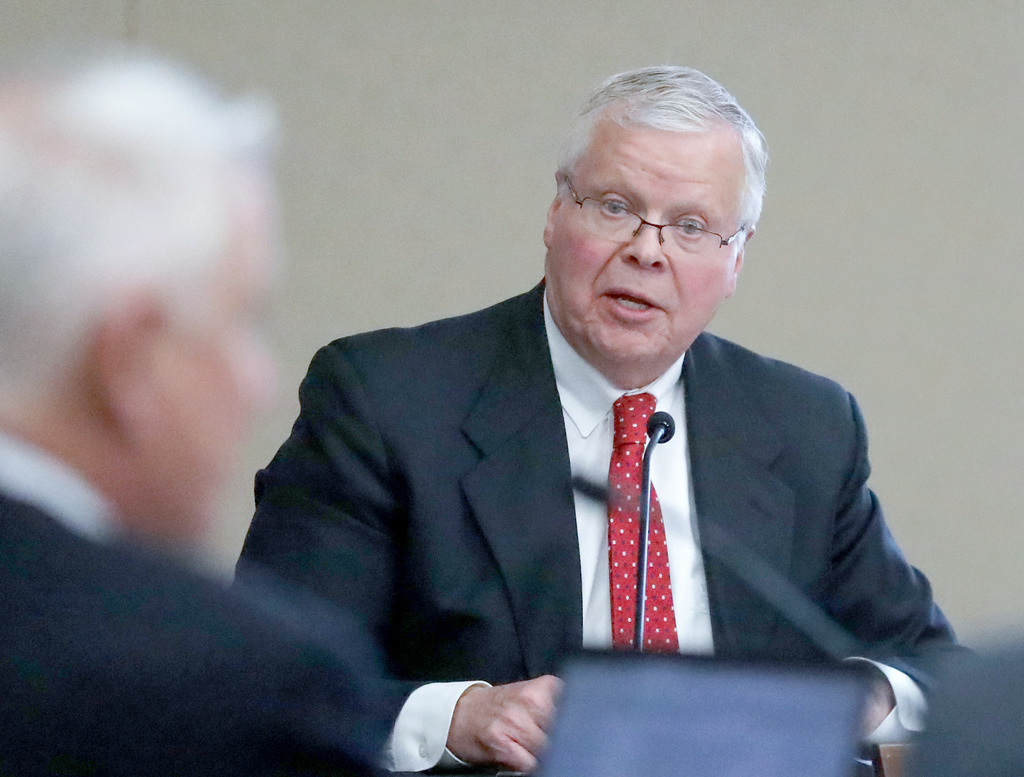 FILE - University of Wisconsin System President Jay Rothman speaks during a meeting of the UW Board of Regents on the campus of UW-Madison in Madison, Wis., on Dec. 7, 2023. (John Hart/Wisconsin State Journal via AP, File)