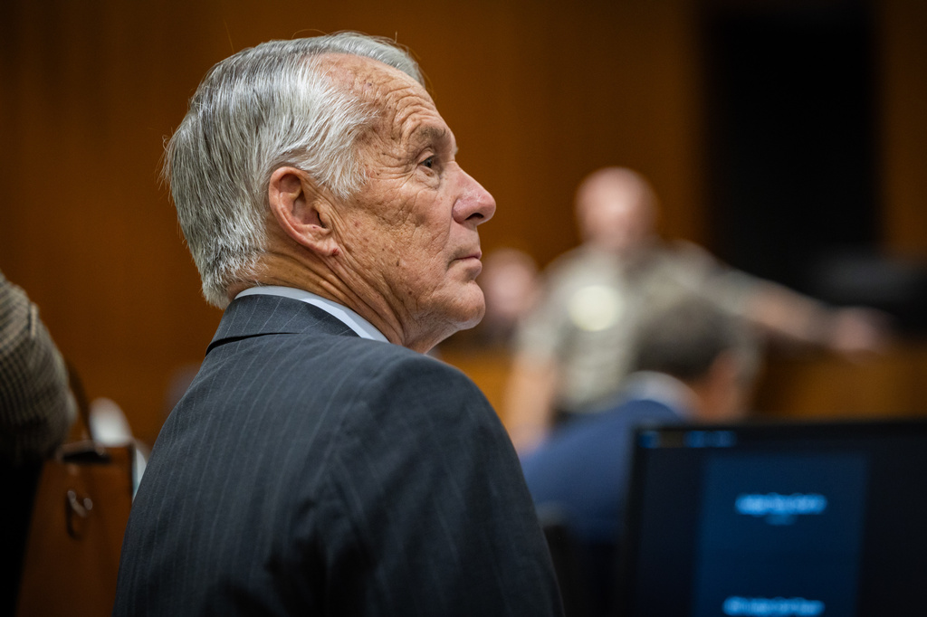 Defense attorney Michael Burt looks on during a preliminary hearing for Tyler Robinson, who is accused of fatally shooting Charlie Kirk, at the Fourth District Court in Provo, Utah, Wednesday, July 8, 2026. (Tess Crowley/The Deseret News via AP, Pool)
