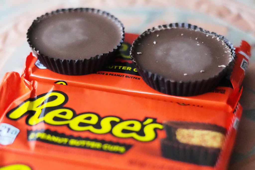 FILE - These are Reese's Peanut Butter Cups in Pittsburgh Wednesday, Feb. 18, 2026. (AP Photo/Gene J. Puskar, File)