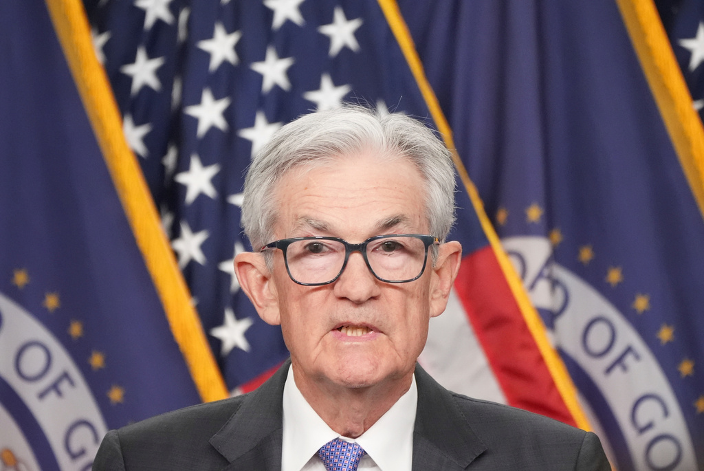 Federal Reserve Chair Jerome Powell speaks at the Federal Reserve, Wednesday, Dec. 10, 2025, in Washington. (AP Photo/Jacquelyn Martin)