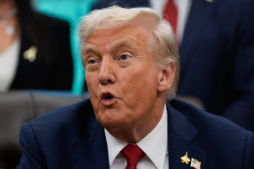 President Donald Trump speaks in the Oval Office of the White House before signing an executive order regarding childhood cancer and the use of AI, Tuesday, Sept. 30, 2025, in Washington. (AP Photo/Alex Brandon) President Donald Trump speaks in the Oval Office of the White House before signing an executive order regarding childhood cancer and the use of AI, Tuesday, Sept. 30, 2025, in Washington. (AP Photo/Alex Brandon)