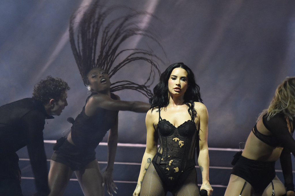 Demi Lovato performs at "One Night Only" on Sunday, Oct. 26, 2025, at Hollywood Palladium in Los Angeles. (Photo by Richard Shotwell/Invision/AP)