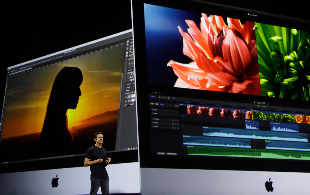 FILE - Apple's John Ternus speaks during an announcement of new products at the Apple Worldwide Developers Conference in San Jose, Calif., Monday, June 5, 2017. (AP Photo/Marcio Jose Sanchez, File)