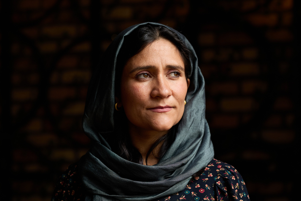 Shabana Basij-Rasikh, co-founder and president of the School of Leadership, Afghanistan (SOLA), poses for a photo in Rwanda, Thursday, Aug. 20, 2026. (AP Photo/Yuhi Irakiza)