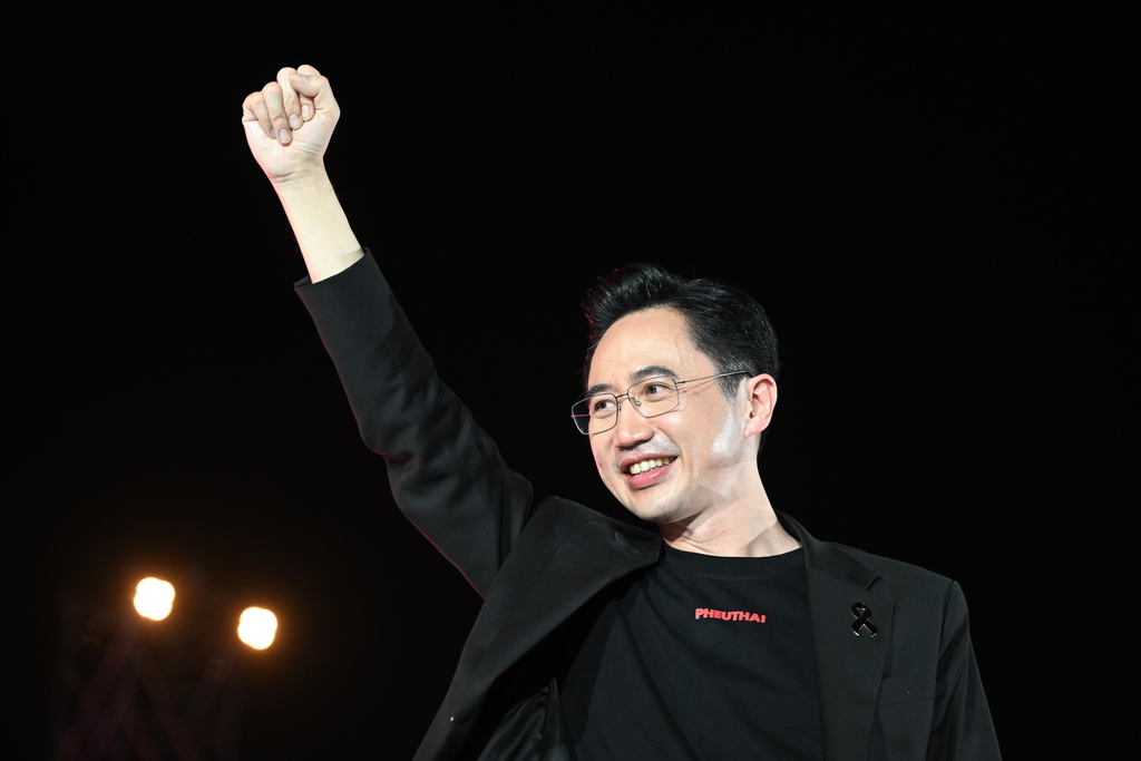 FILE - Pheu Thai Party's prime ministerial candidate Yodchanan Wongsawat attends an election campaign rally in Bangkok, Thailand, Friday, Feb. 6, 2026. (AP Photo/Kittinun Rodsupan, File)