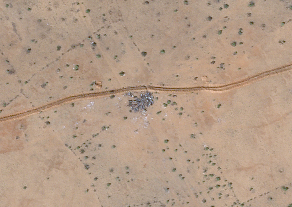 This satellite image by Planet Labs PBC shows the aftermath of an attack by the paramilitary Rapid Support Forces north of el-Fasher, Sudan, Oct. 29, 2025. (Planet Labs PBC via AP)
