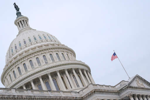 The American flag flies atop the Capitol Building, Monday, Sept. 29, 2025, in Washington. (AP Photo/Mariam Zuhaib) The American flag flies atop the Capitol Building, Monday, Sept. 29, 2025, in Washington. (AP Photo/Mariam Zuhaib)