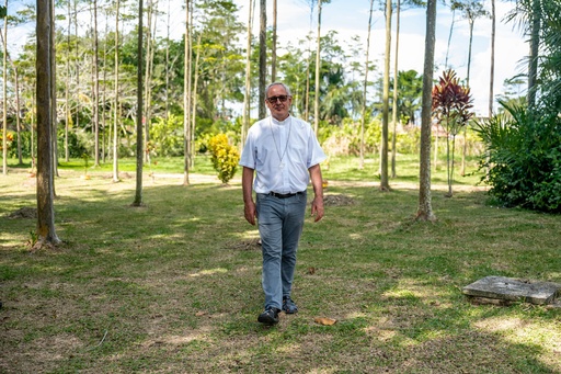 Bishop Miguel Ángel Cadenas attends an Amazon Water Summit in Iquitos, Peru, Oct. 1, 2025. (AP Photo/Junior Raborg) Bishop Miguel Ángel Cadenas attends an Amazon Water Summit in Iquitos, Peru, Oct. 1, 2025. (AP Photo/Junior Raborg)