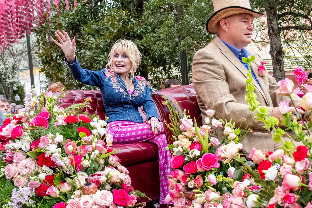 FILE - Dolly Parton appears at Dollywood's Season Passholder and Media Day in Pigeon Forge, Tenn., March 8, 2024. (Photo by Amy Harris/Invision/AP, File)