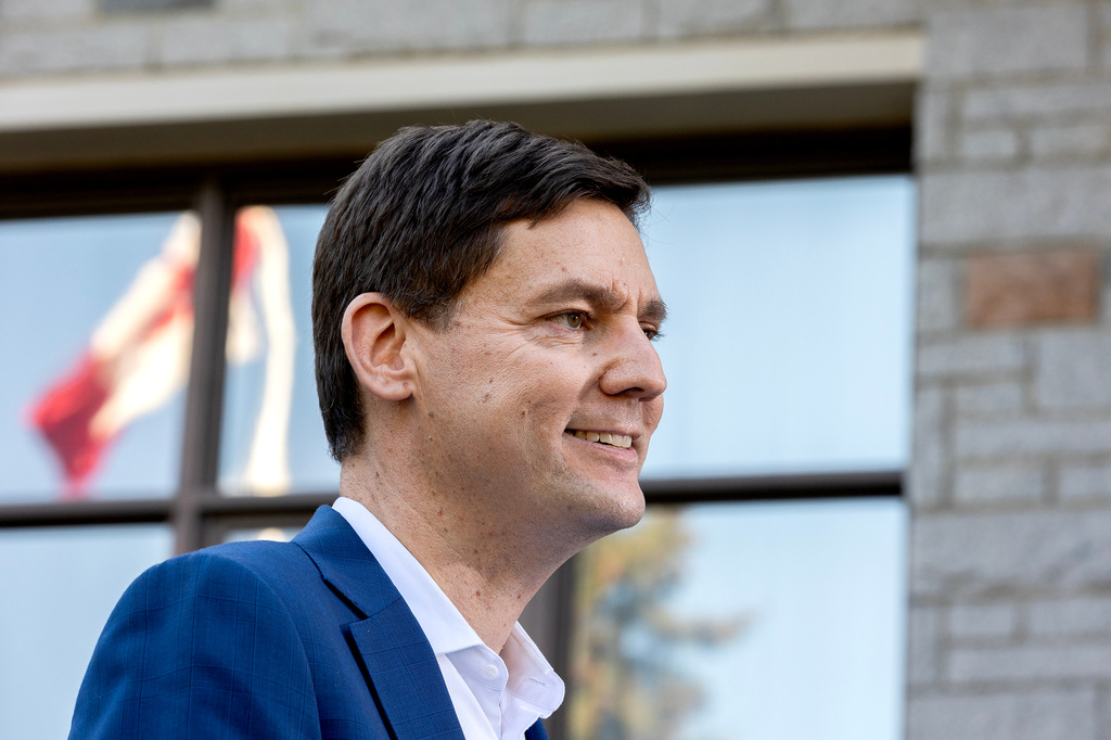 British Columbia Premier David Eby speaks to reporters after he announced a snap election during a press conference at Government House in Victoria, British Columbia, Canada, Tuesday, Sept. 22, 2026.(Chad Hipolito/The Canadian Press via AP)