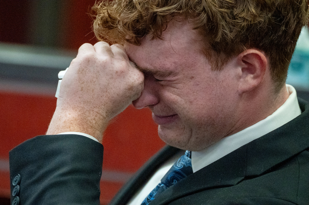Carter Eslick during his sentencing hearing in Coconino County Superior Court in Flagstaff, Ariz., on Wednesday, Sept. 30, 2026. (Mark Henle/The Arizona Republic via AP, Pool)