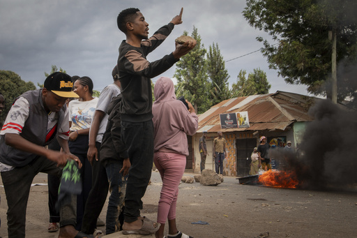 People protest in the streets of Arusha, Tanzania, on election day Wednesday, Oct. 29, 2025. (AP Photo/str) People protest in the streets of Arusha, Tanzania, on election day Wednesday, Oct. 29, 2025. (AP Photo/str)