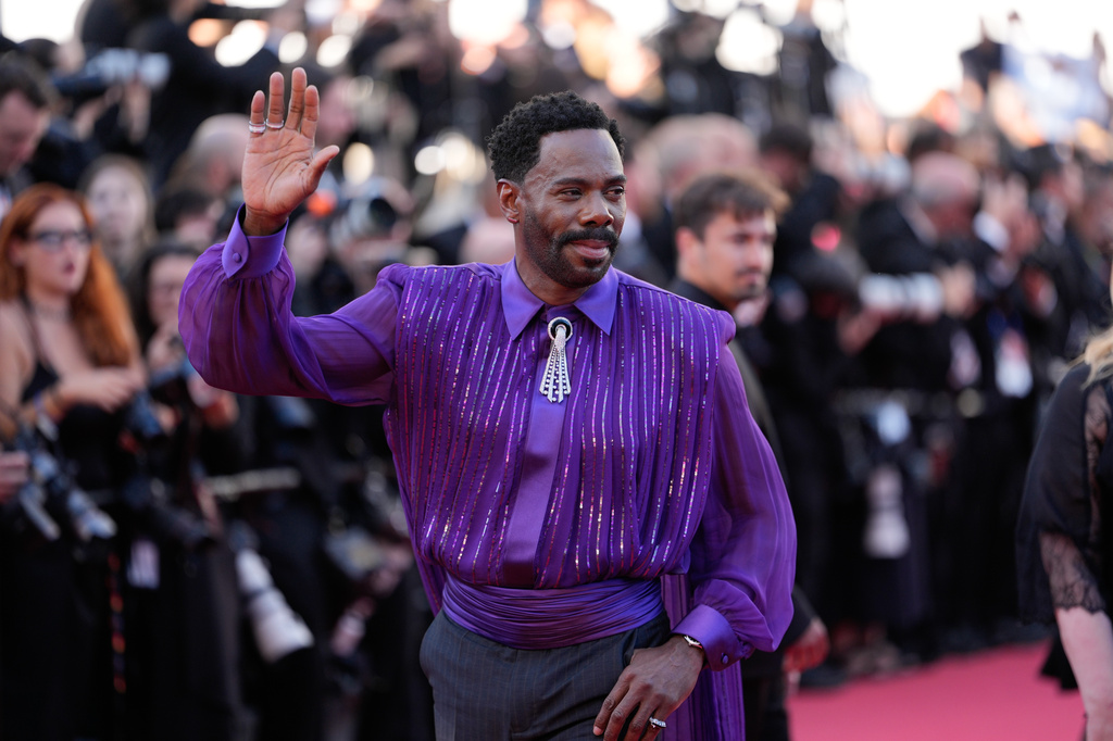 Colman Domingo poses for photographers upon arrival at the premiere of the film 'Garance' at the 79th international film festival, Cannes, southern France, Sunday, May 17, 2026. (AP Photo/John Locher)