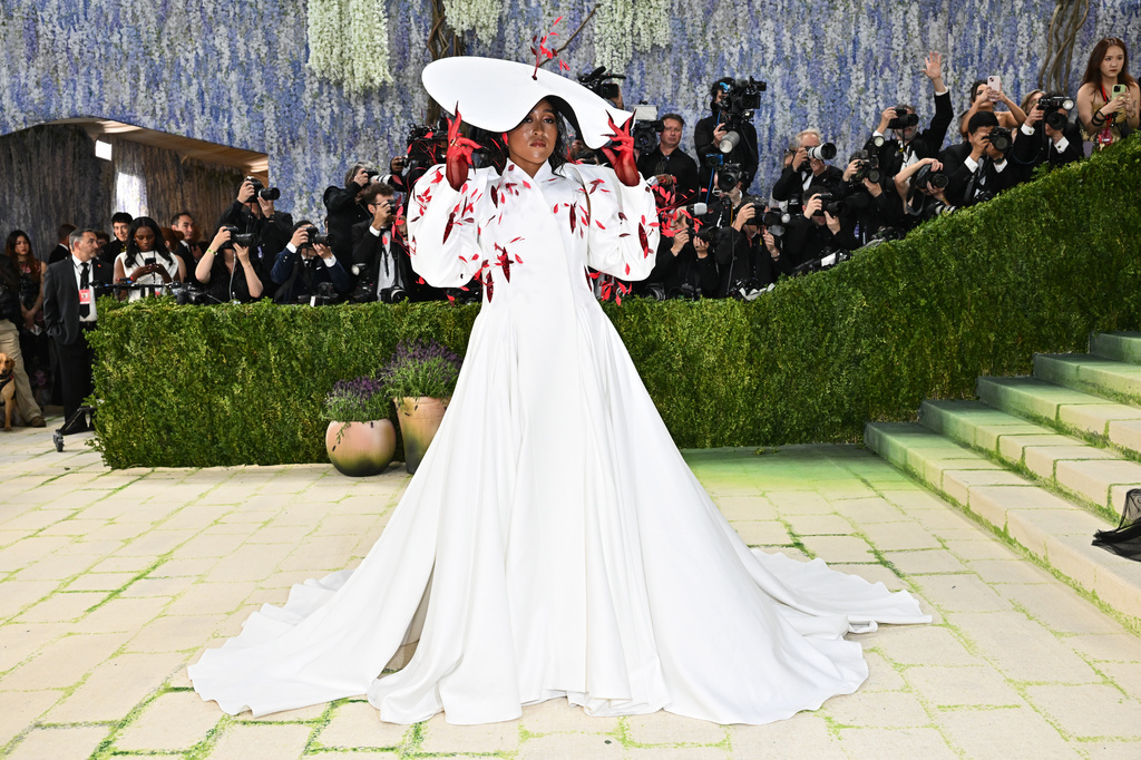 Naomi Osaka arrives at The Metropolitan Museum of Art's Costume Institute benefit gala celebrating the opening of the "Costume Art" exhibition on Monday, May 4, 2026, in New York. (Photo by Evan Agostini/Invision/AP)