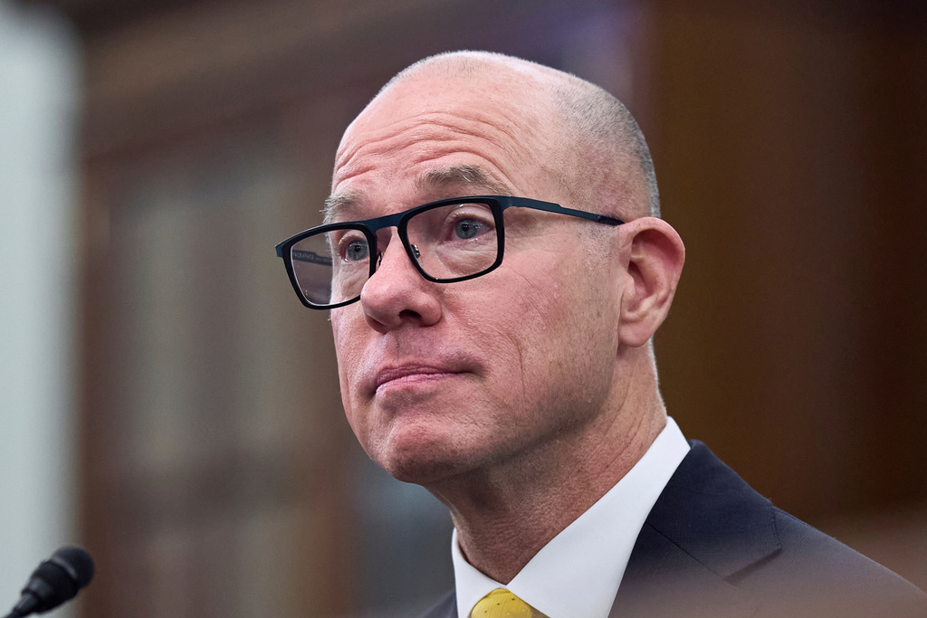 FILE - Bryan Bedford, President Donald Trump's nominee to run the Federal Aviation Administration, testifies at the Senate Commerce, Science, and Transportation Committee on Capitol Hill in Washington, Wednesday, June 11, 2025. (AP Photo/J. Scott Applewhite, File)
