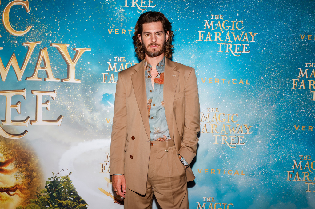 Andrew Garfield attends "The Magic Faraway Tree" special screening at Regal Union Square on Wednesday, July 29, 2026, in New York. (Photo by CJ Rivera/Invision/AP)