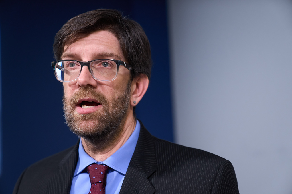 Simon Sandoval-Moshenberg, a lawyer on Kilmar Abrego Garcia's legal team who specializes in federal immigration cases, is interviewed in Fairfax, Va., Monday, Dec. 15, 2025. (AP Photo/Jacquelyn Martin)