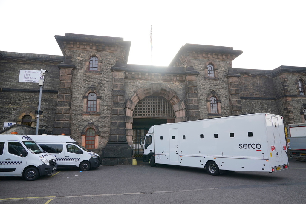 FILE - A general view of HMP Wandsworth in southwest London on Sept. 6, 2023. (Yui Mok/PA via AP, File)