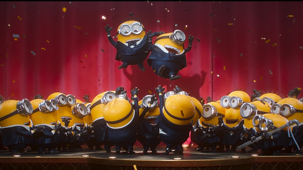 This image released by Universal Pictures shows a scene from Illumination's "Minions & Monsters." (Universal Pictures via AP)