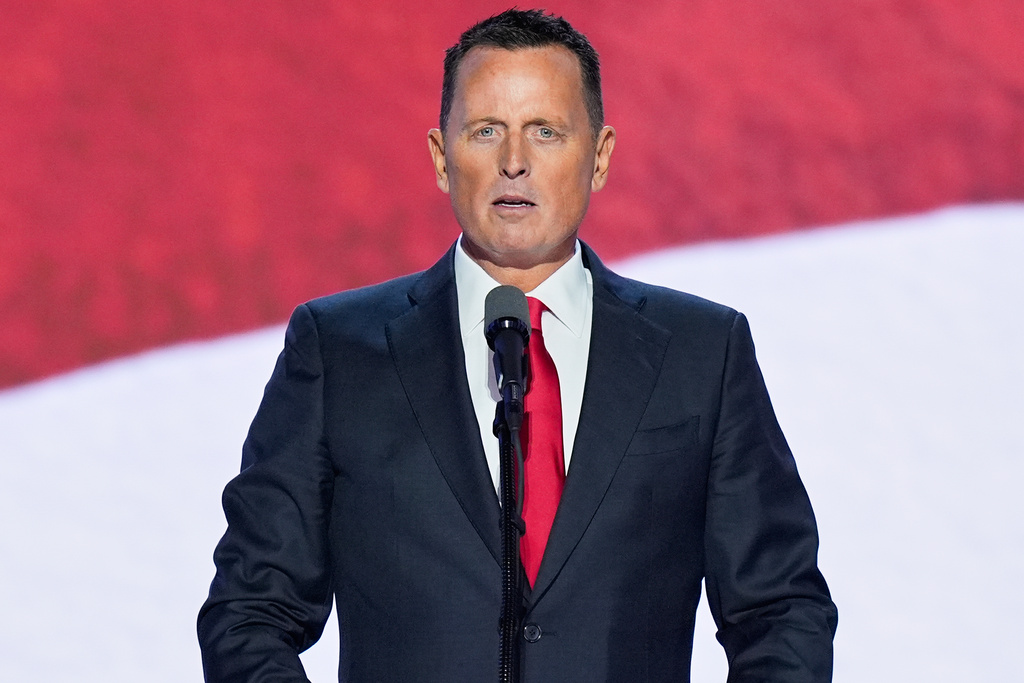 FILE - Ric Grenell, former Acting Director of National Intelligence, speaks during the Republican National Convention on July 17, 2024, in Milwaukee. (AP Photo/J. Scott Applewhite, File)