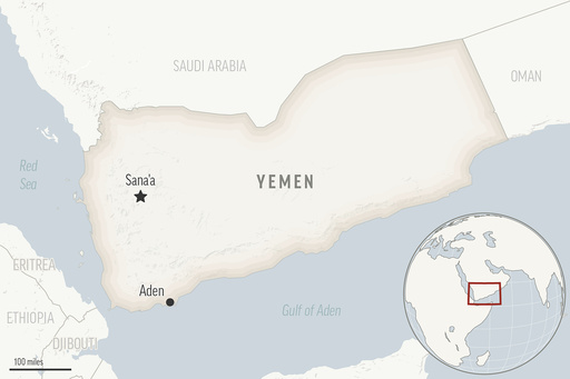 This is a locator map for Yemen with its capital, Sanaa. (AP Photo) This is a locator map for Yemen with its capital, Sanaa. (AP Photo)