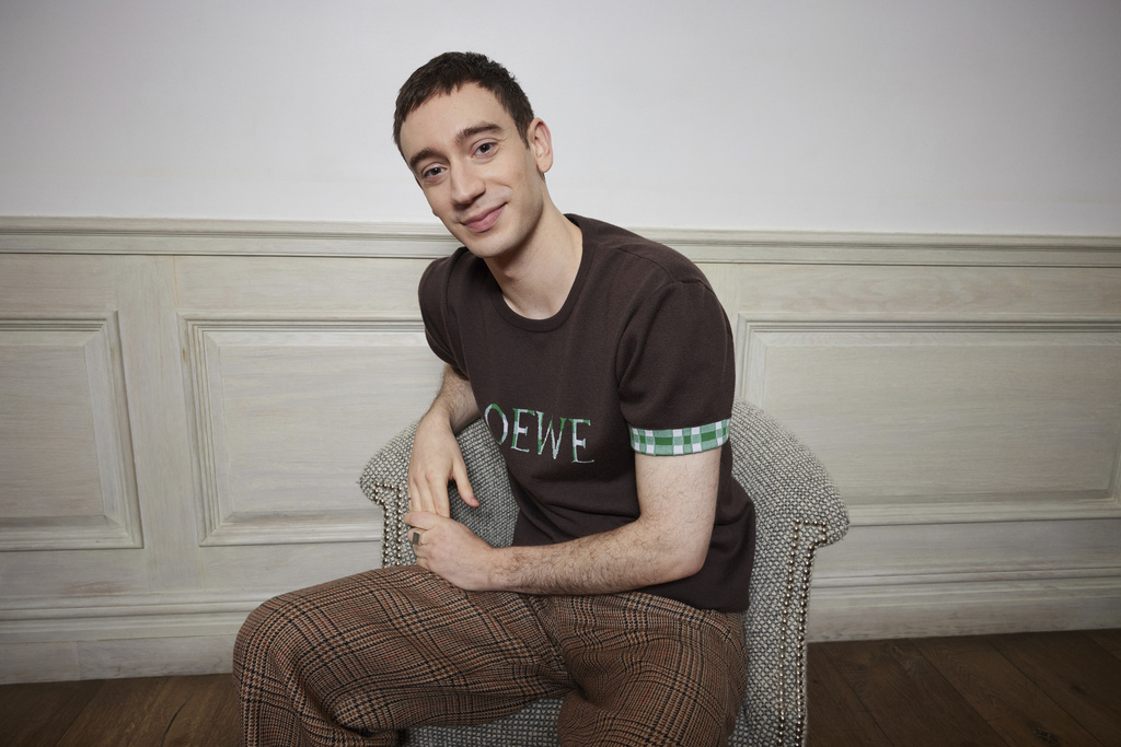 Theodore Pellerin poses for a portrait to promote "Lurker" on Monday, Aug. 18, 2025, in New York. (Photo by Matt Licari/Invision/AP)