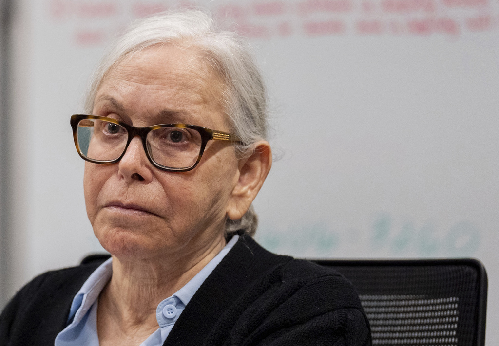 Donna Adelson, who is charged in the 2014 murder-for-hire of Florida State University law professor Dan Markel, listens to potential jurors answer questions during the first day of jury selection Tuesday, Aug. 19, 2025 in Tallahassee, Fla. (Alicia Devine/Tallahassee Democrat via AP, Pool)