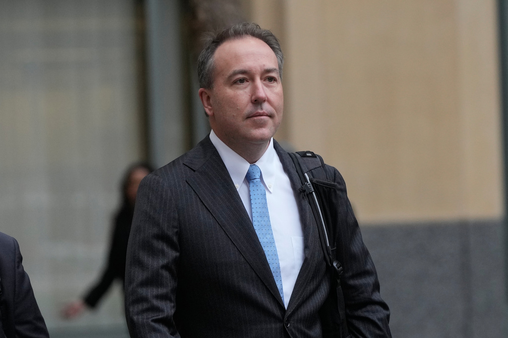 Colorado's Chief Trial Counsel Jason Slouthouber arrives at a Federal Courthouse Wednesday, Aug. 12, 2026, in Oakland, Calif. (AP Photo/Jeff Chiu)