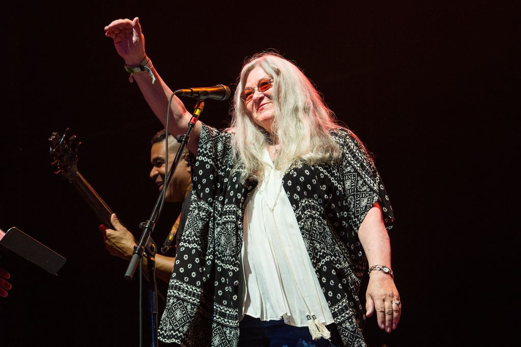 FILE - Donna Jean Godchaux performs with Dead & Company at the Bonnaroo Music and Arts Festival in Manchester, Tenn., on June 12, 2016. (Photo by Amy Harris/Invision/AP, File)