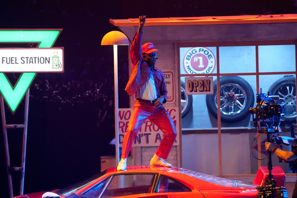 Tyler, The Creator performs during the 68th annual Grammy Awards on Sunday, Feb. 1, 2026, in Los Angeles. (AP Photo/Chris Pizzello)