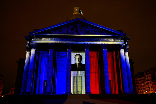 The Pantheon monument is illuminated during the induction ceremony of former French Justice Minister Robert Badinter, a revered rights defender who spearheaded France's drive to end the death penalty, Thursday, Oct. 9, 2025 in Paris. (Stephanie Lecocq/Pool photo via AP) The Pantheon monument is illuminated during the induction ceremony of former French Justice Minister Robert Badinter, a revered rights defender who spearheaded France's drive to end the death penalty, Thursday, Oct. 9, 2025 in Paris. (Stephanie Lecocq/Pool photo via AP)