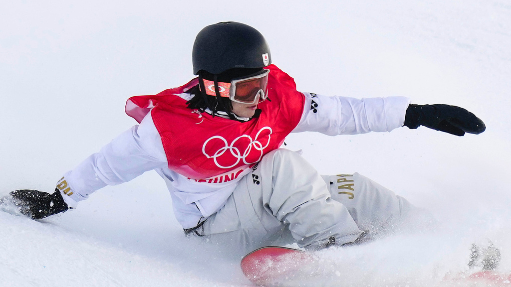 FILE - Japan's Ayumu Hirano competes in the men's halfpipe finals at the 2022 Winter Olympics, Feb. 11, 2022, in Zhangjiakou, China. (AP Photo/Francisco Seco, File)