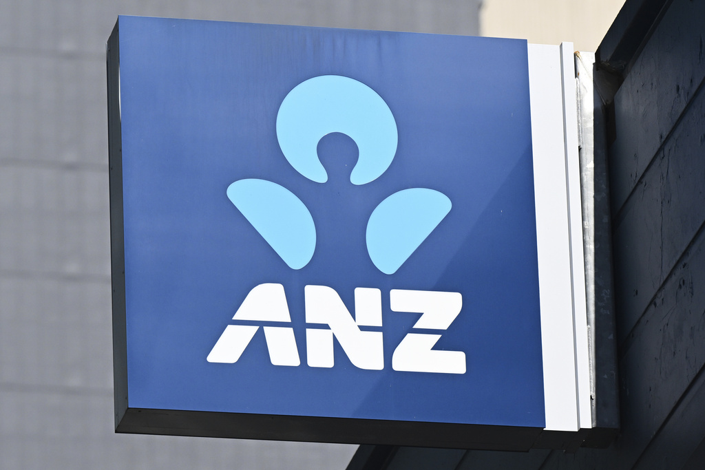 This shows an ANZ bank branch in Brisbane, Australia, on Sept. 9, 2025. (Darren England/AAP Image via AP)