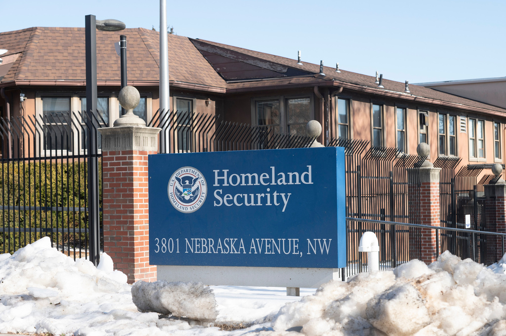 A Department of Homeland Security (DHS) facility is seen in Washington, Friday, Feb. 13, 2026. (AP Photo/Cliff Owen)