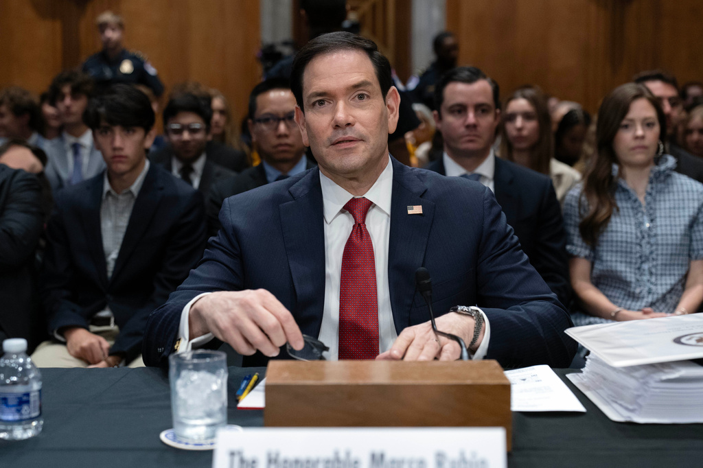 Secretary of State Marco Rubio arrives to testify before the Senate Foreign Relations Committee hearing to Review the FY27 State Department Budget Request on Capitol Hill, Tuesday, June 2, 2026, in Washington. (AP Photo/Jose Luis Magana)