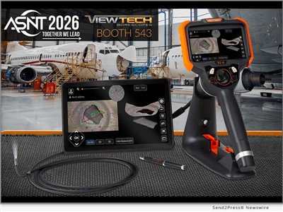 IMAGE CAPTION: ViewTech Borescopes will showcase its VJ-4 3D Measurement Video Borescope and new screen replicator tablet at Booth 543 during the 2026 ASNT Annual Conference in Columbus, Ohio. | ViewTech Borescopes will exhibit at the ASNT Annual Conference from October 12-15 at the Greater Columbus Convention Center, showcasing its latest advancements in remote visual inspection technology, including a new screen replicator tablet designed to enhance the flexibility and convenience of industrial borescope inspections.