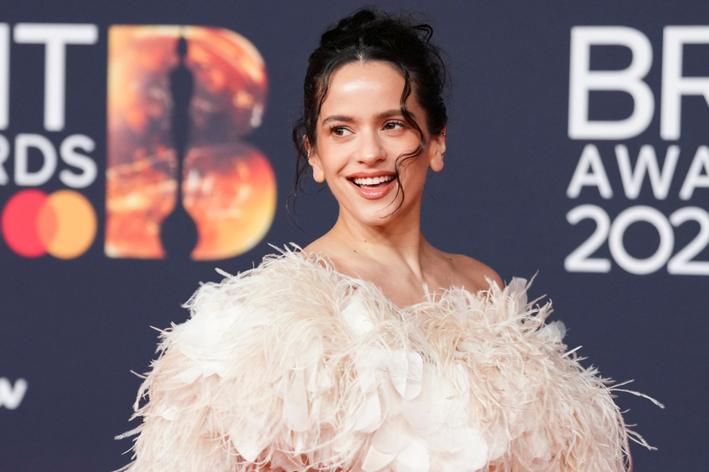 FILE - Rosalia appears at the Brit Awards 2026 in Manchester, England, on Feb. 28, 2026. (Photo by Scott A Garfitt/Invision/AP, File)