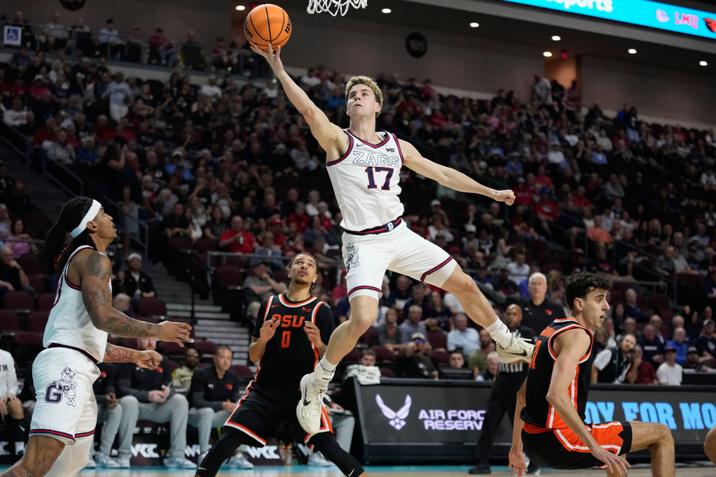 No. 12 Gonzaga beats Oregon State, advances to 29th straight WCC final