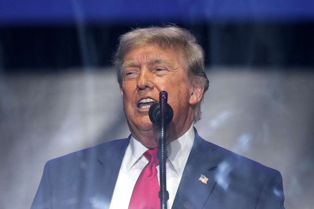 President Donald Trump speaks at the opening of the Great American State Fair, Wednesday, June 24, 2026, on the National Mall in Washington. (AP Photo/Jacquelyn Martin)