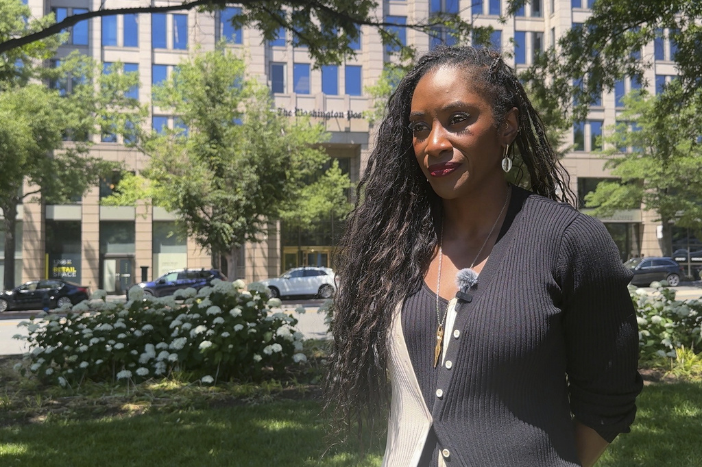 Former Washington Post columnist Karen Attiah is pictured in Washington, June 3, 2026. (Ashara Wilson via AP)