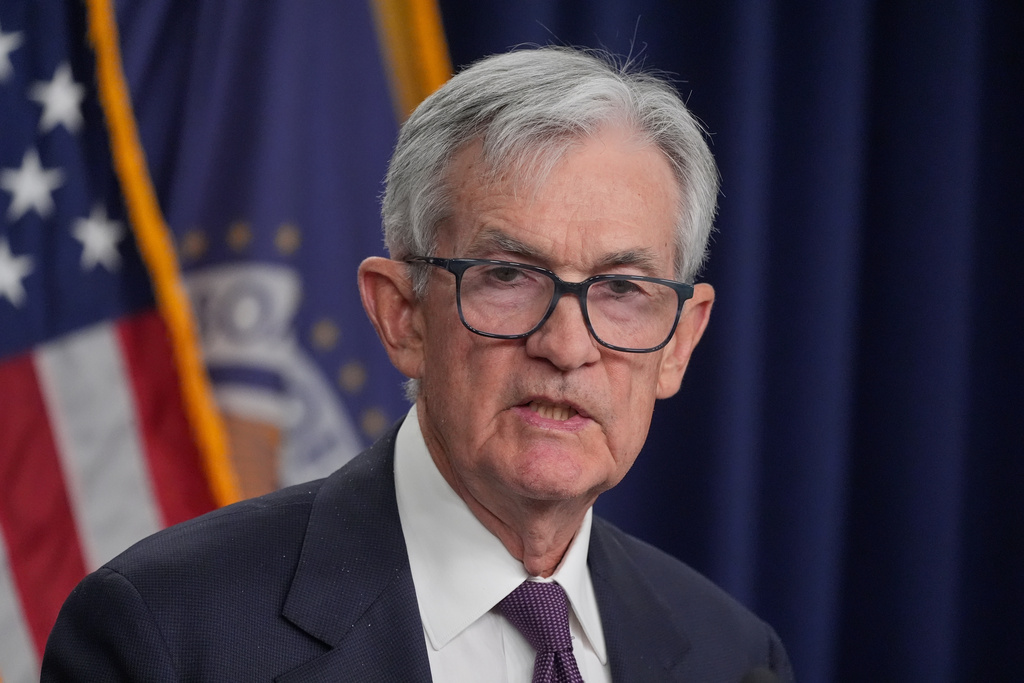 Federal Reserve Chair Jerome Powell speaks during a news conference Wednesday, March 18, 2026, in Washington. (AP Photo/Manuel Balce Ceneta)