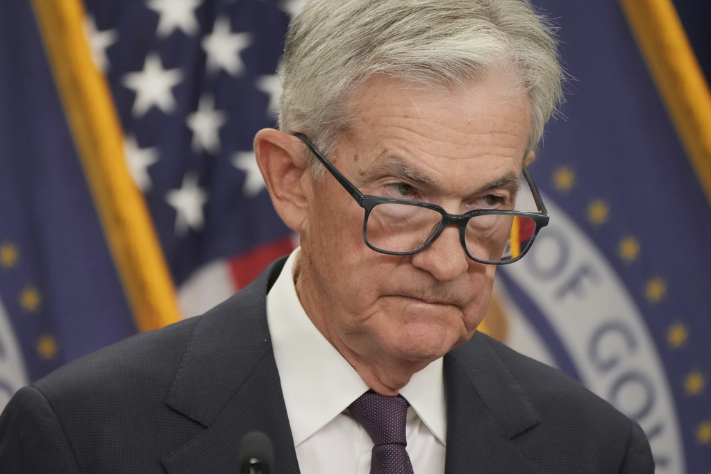 Federal Reserve Chairman Jerome Powell speaks during a news conference following the Federal Open Market Committee meeting, Wednesday, Sept. 17, 2025, at the Federal Reserve Board Building in Washington. (AP Photo/Jacquelyn Martin)