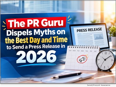 IMAGE CAPTION: The PR Guru Dispels Myths on the Best Day and Time to Send a Press Release in 2026 | Today, Christopher Simmons (aka "the PR guru") updated his long-standing guidance on the best day and time for sending out press releases, dispelling many common myths related to news distribution. Simmons wrote his first press release in 1981, and is the co-founder and editorial director for Send2Press&reg; Newswire, a 26-year-old leading affordable "true" news dissemination service.