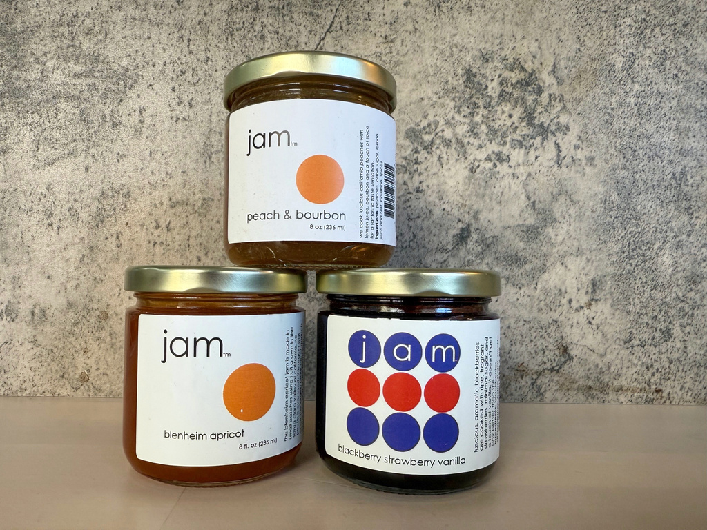 A variety of jams from We Love Jam. (Katie Workman via AP)