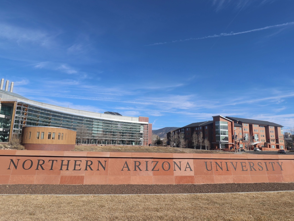The Northern Arizona University campus in Flagstaff, Ariz., is shown Monday, Feb. 2, 2026. (AP Photo/Cheyanne Mumphrey)