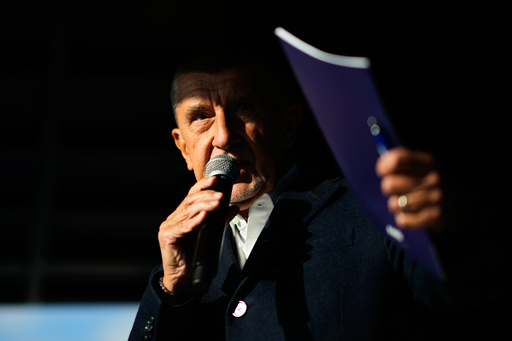 Chairman of opposition "ANO" (YES) movement Andrej Babis talks to his supporters during a rally ahead of Parliamentary elections in Prague, Czech Republic, Sept. 30, 2025. (AP Photo/Petr David Josek) Chairman of opposition "ANO" (YES) movement Andrej Babis talks to his supporters during a rally ahead of Parliamentary elections in Prague, Czech Republic, Sept. 30, 2025. (AP Photo/Petr David Josek)